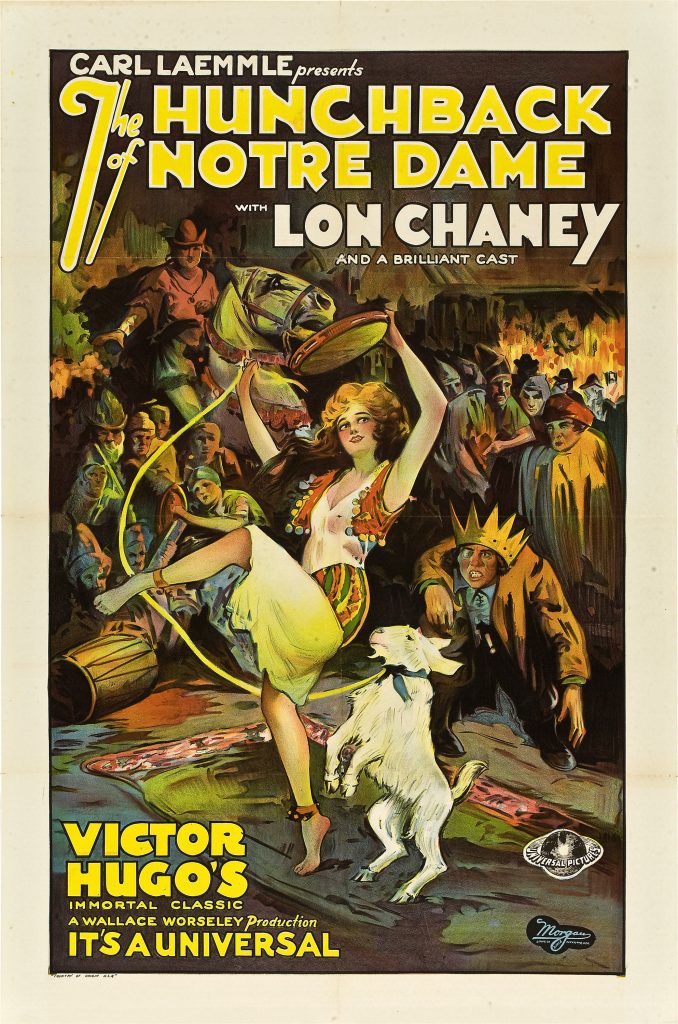 The Hunchback of Notre Dame (1923) movie poster staring Lon Chaney