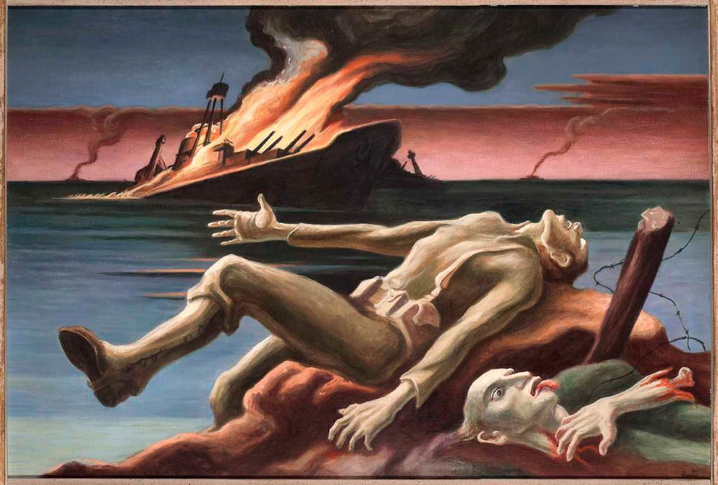 Casualty - Thomas Hart Benton - The Year of Peril