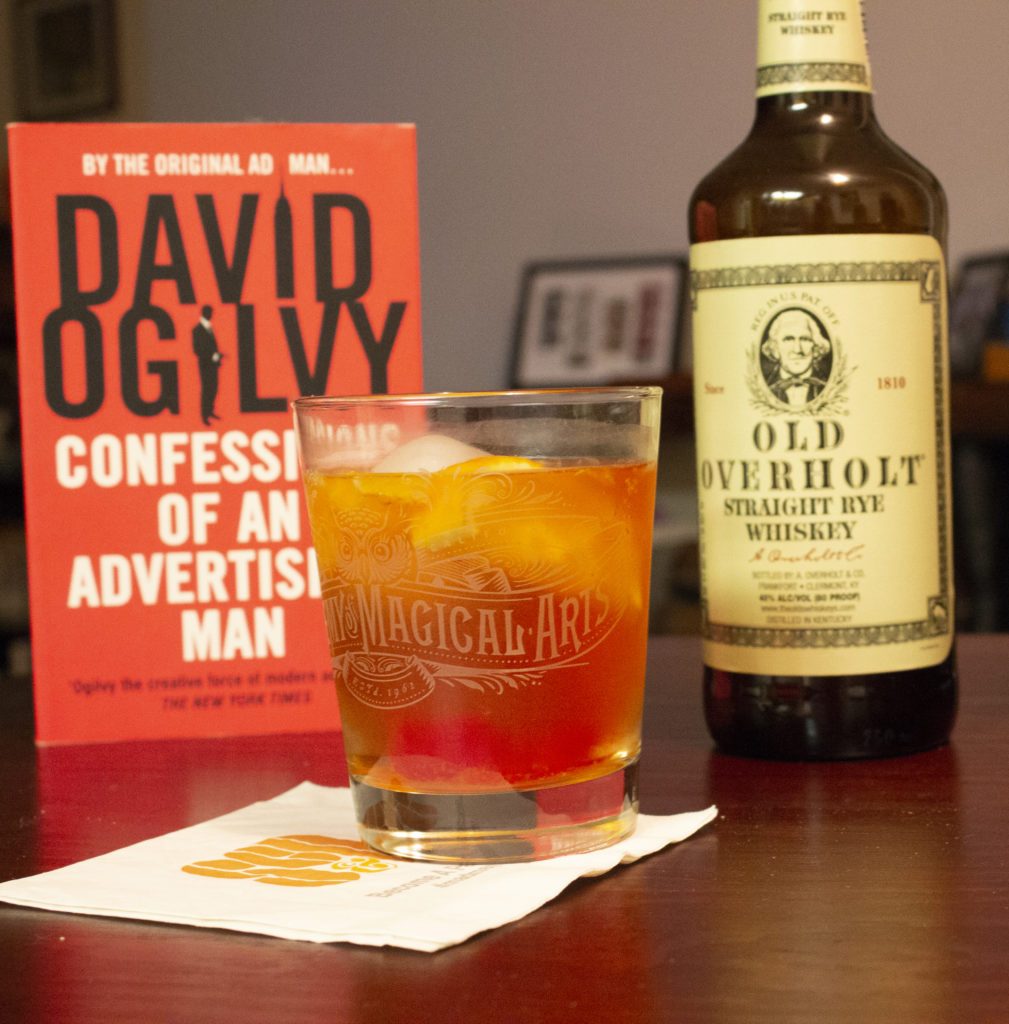 Don Draper Old Fashioned - Mad Men - Ogilvy Confessions of an Advertising Man - Old Overholt