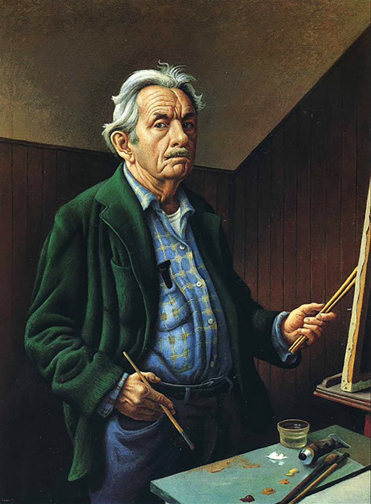 The Americana Art Of Thomas Hart Benton   Self Portrait Thomas Hart Benton 755x1024 