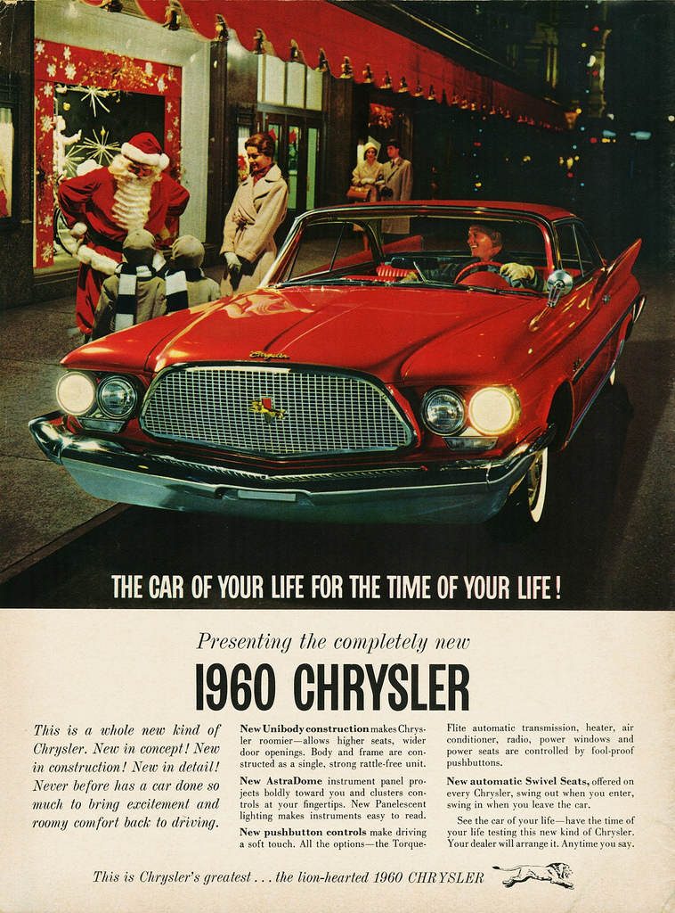 Vintage Christmas Chrysler ad