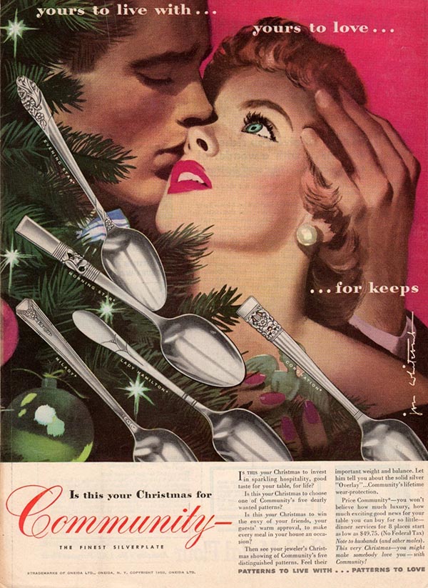Spoons for Christmas Vintage Ad