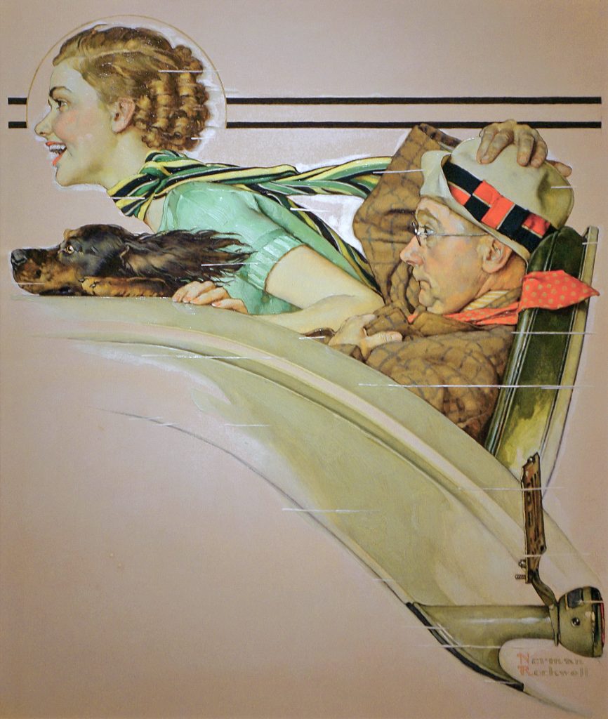 Couple in Rumble Seat - The Saturday Evening Post - July 13, 1935