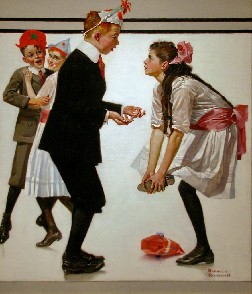 Pardon Me (Children Dancing at a Party), The Saturday Evening Post, January 26, 1918