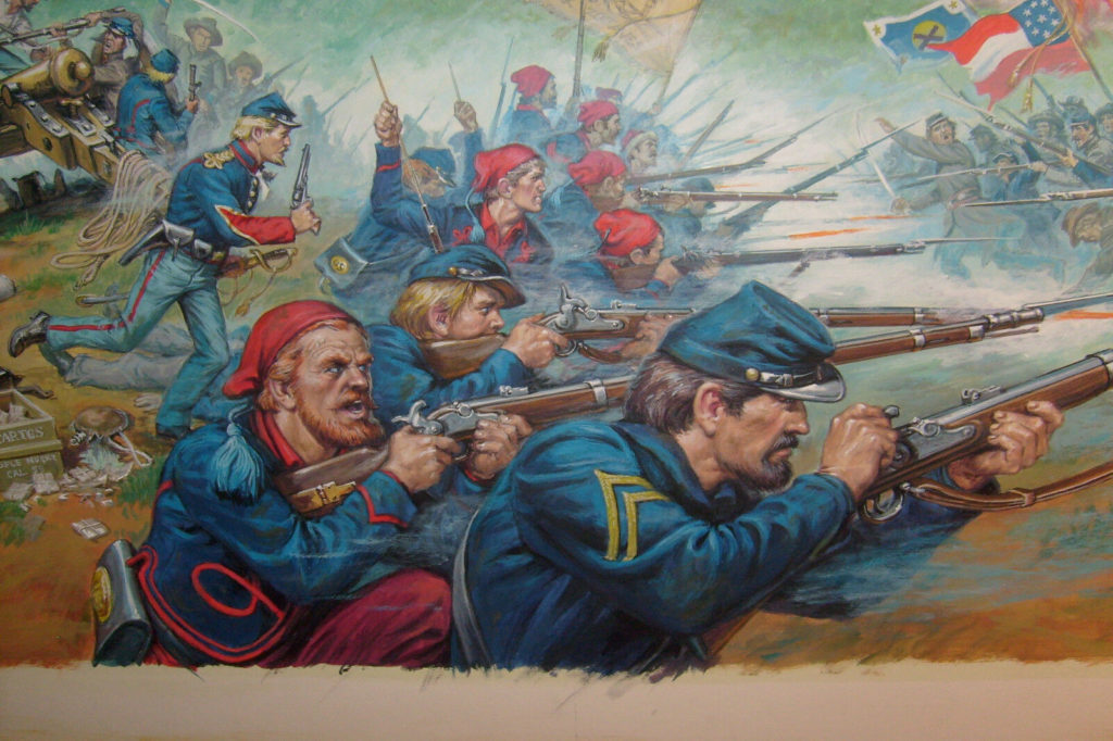 civil war battle, NEW YORK ZOUAVES